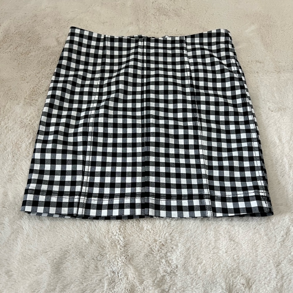 Free People Plaid Mini Skirt - Size 2